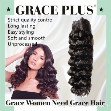 Virgin unprocessed human hair, deep wave malaysian remy hair